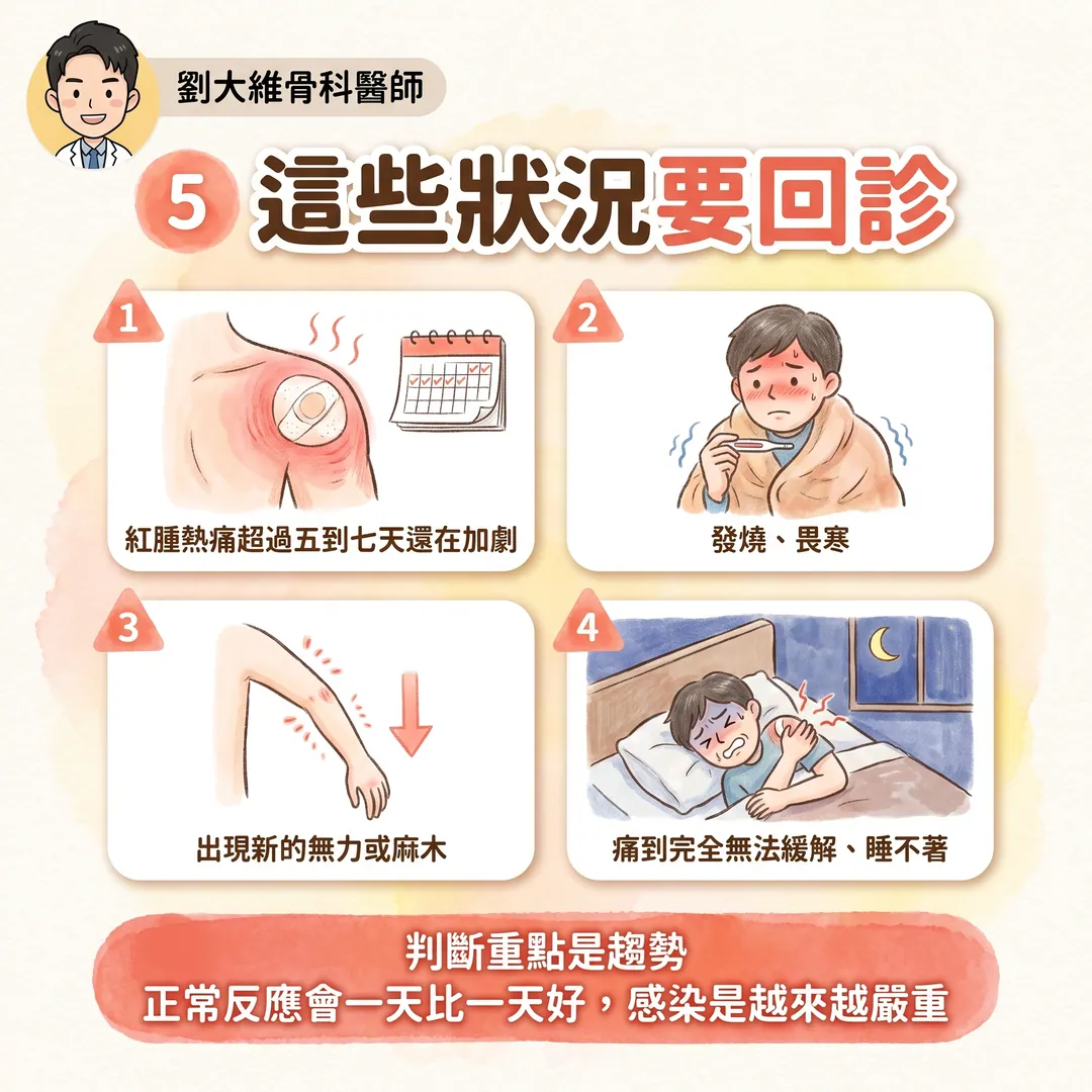 打完 PRP 之後，你應該注意的五件事 衛教圖 7