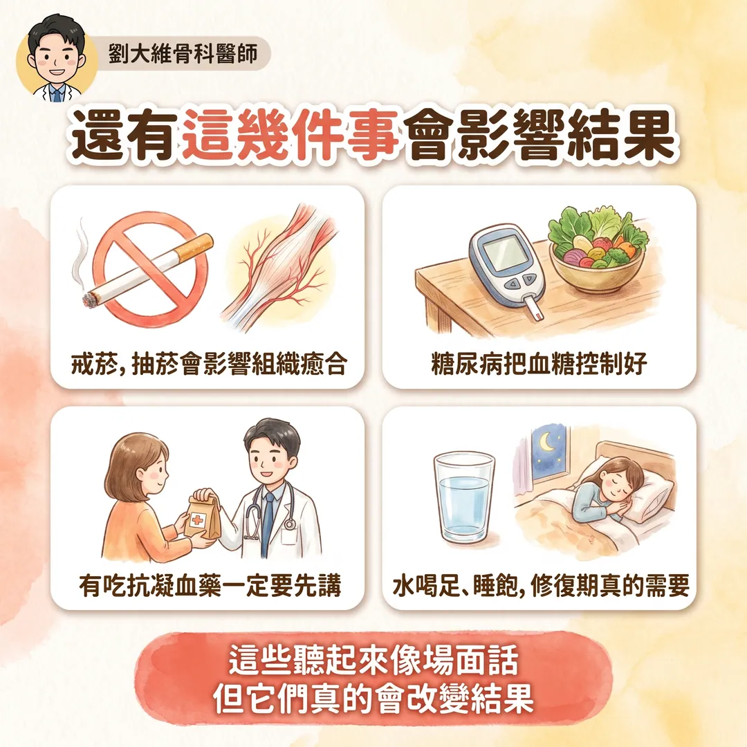 打完 PRP 之後，你應該注意的五件事 衛教圖 9