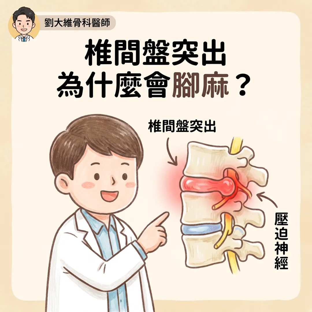 腰痛、腳麻別急著開刀！椎間盤突出的居家運動全攻略 衛教圖 2