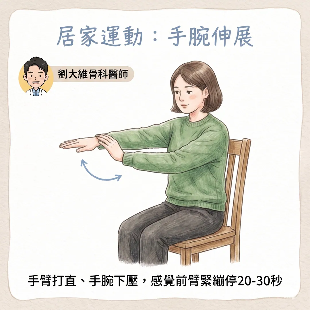 手肘外側一用力就痛？認識「網球肘」與居家保養 衛教圖 6