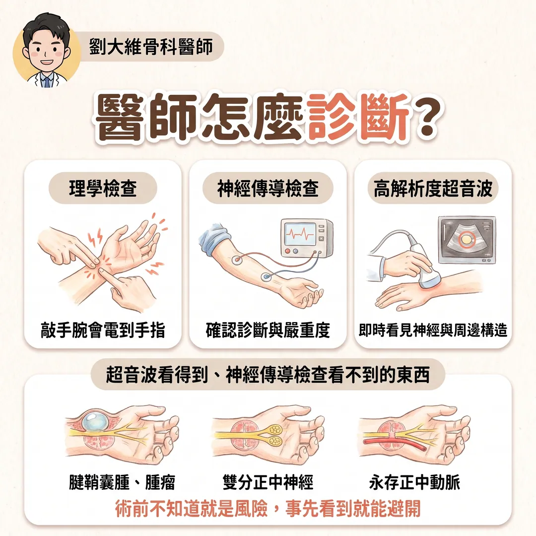 腕隧道症候群治療大全：從副木、注射到超音波導引微創神經鬆解 衛教圖 5