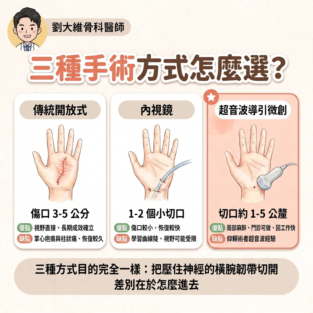 腕隧道症候群治療大全：從副木、注射到超音波導引微創神經鬆解 衛教圖 7