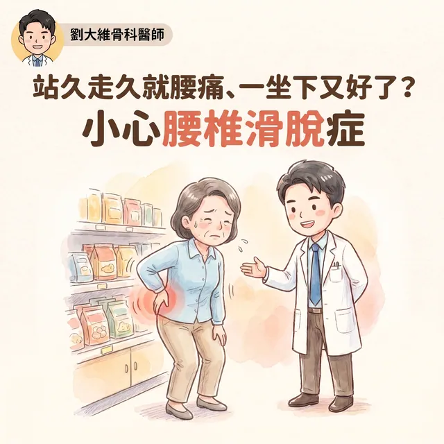 腰椎滑脫症是什麼？為什麼站久走久就腰痠腿麻？醫師教你怎麼預防