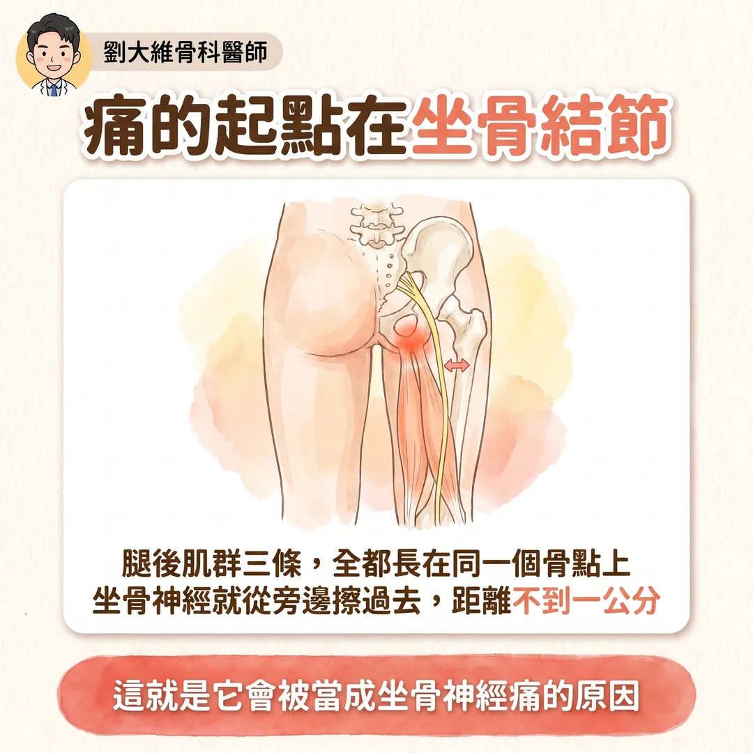 近端腿後肌腱病變（高位腿後肌拉傷）為什麼常被誤診為腰椎椎間盤突出 衛教圖 3