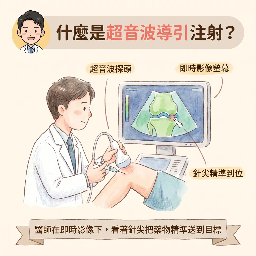 為什麼疼痛治療要用「超音波導引注射」？骨科醫師告訴你關鍵差別 衛教圖 2