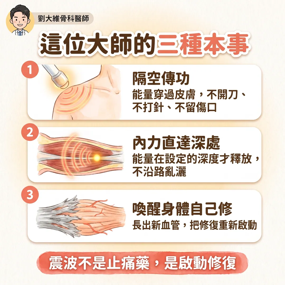 震波治療（ESWT）完整整理：原理、適應症、以及骨不癒合與骨壞死的應用 衛教圖 2