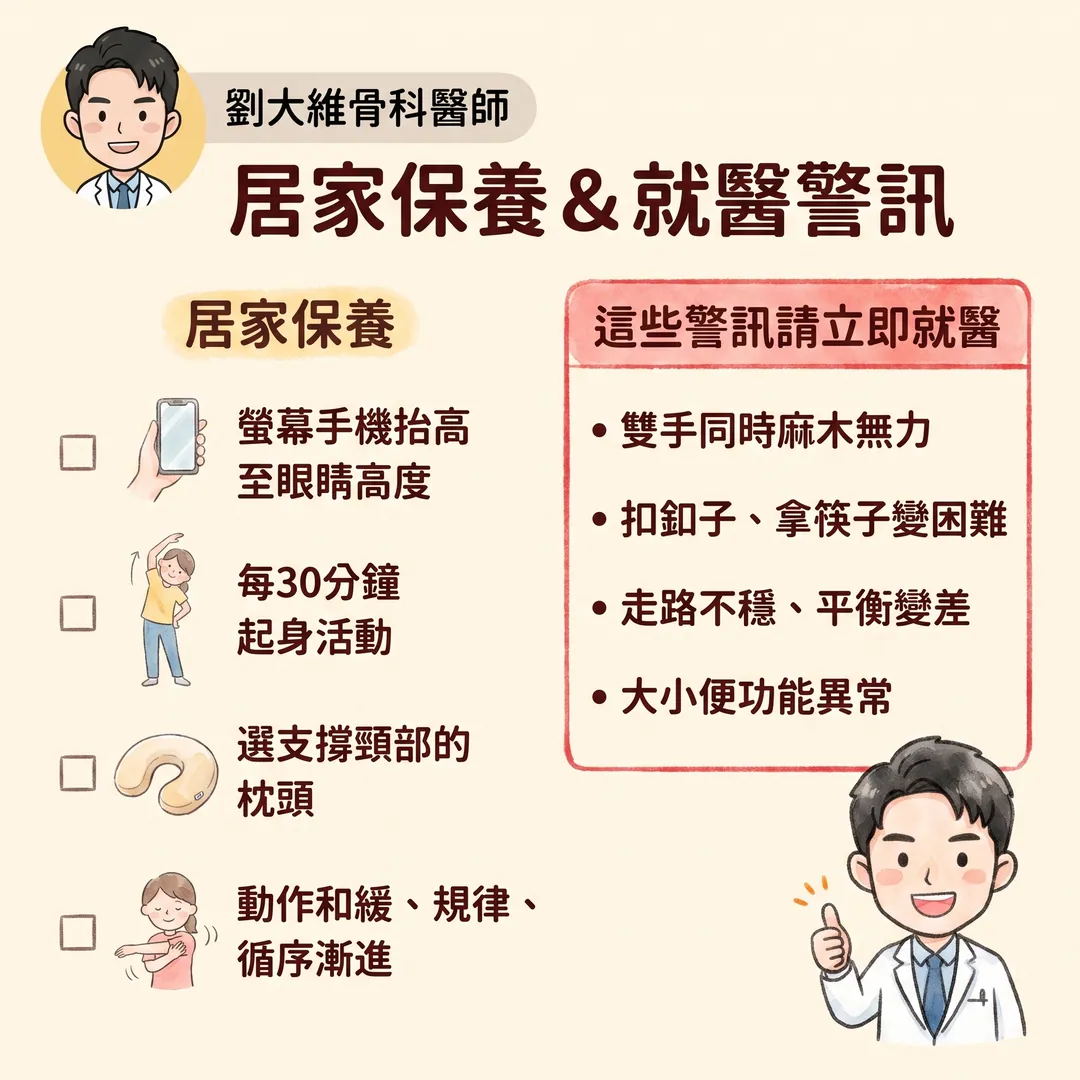 脖子痛、手麻到指尖？頸椎椎間盤突出的居家運動全攻略 衛教圖 9