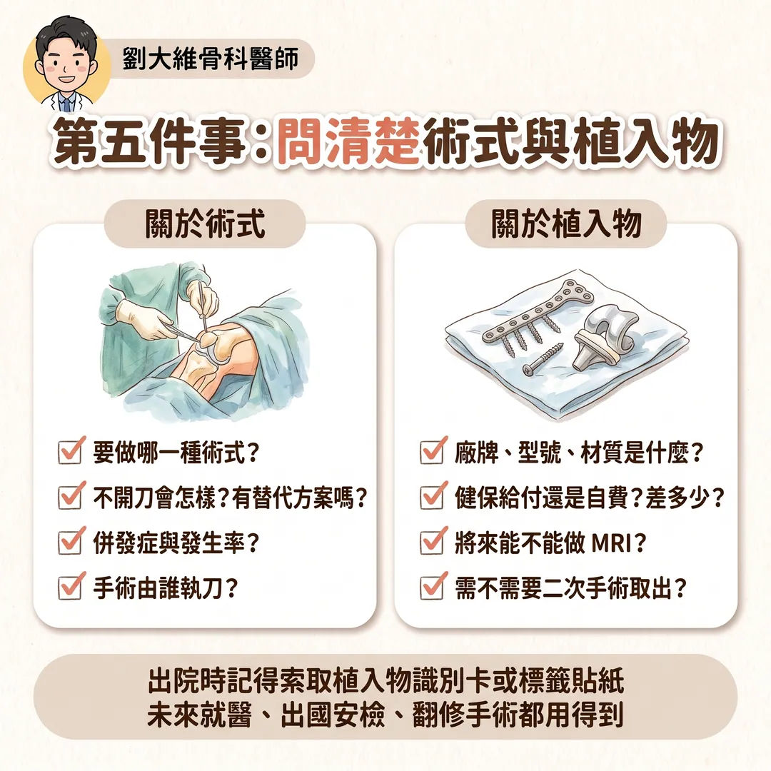骨科手術前你該注意的事：6 件在進手術室之前就決定成敗的事 衛教圖 7