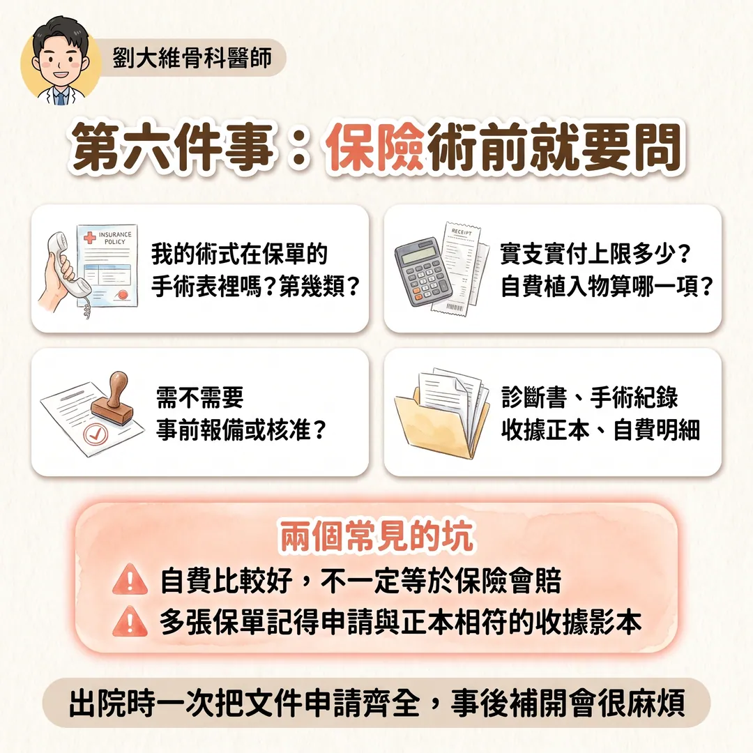 骨科手術前你該注意的事：6 件在進手術室之前就決定成敗的事 衛教圖 8
