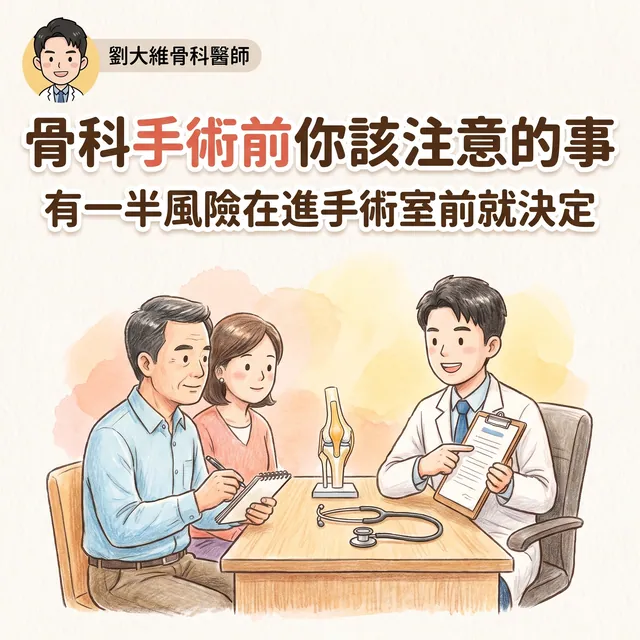 骨科手術前你該注意的事：6 件在進手術室之前就決定成敗的事